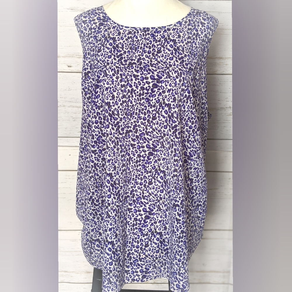 Apt 9 Top | Sleeveless Flowy Leopard Print Tank